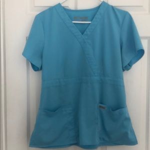 Bright Blue Grey’s Anatomy scrub top